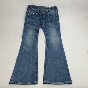 Miss Me Jeans by Buckle Bootcut Stud pockets Stretch Size 28 Medium wash